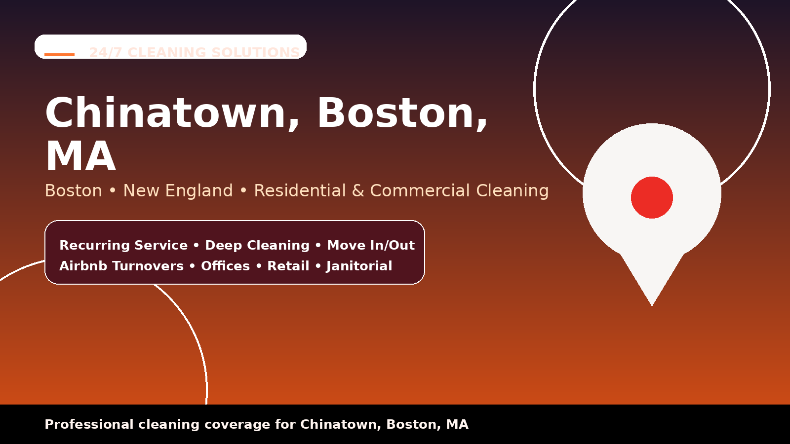 Chinatown cleaning services from 24/7 Cleaning Solutions