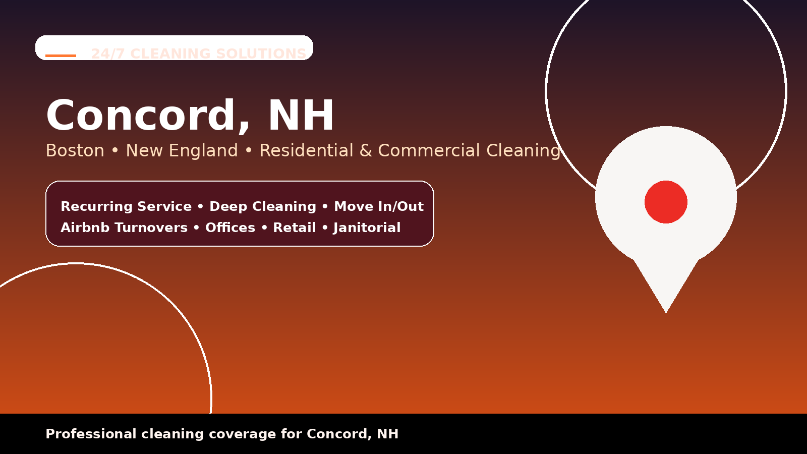 Concord cleaning services from 24/7 Cleaning Solutions