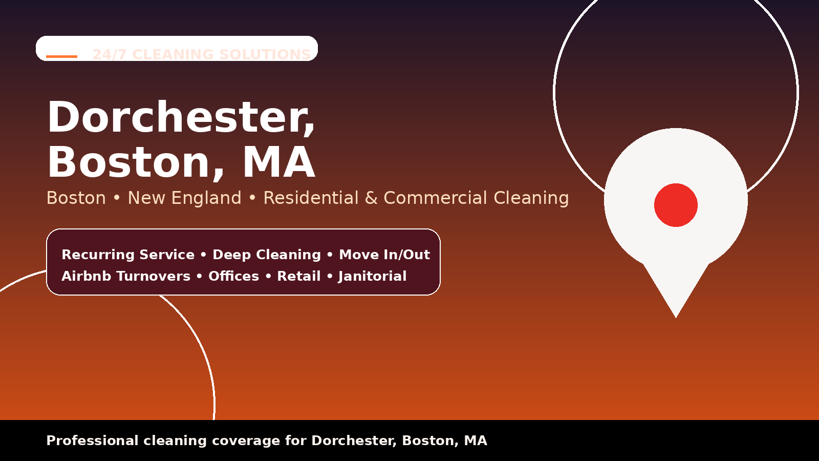 Dorchester cleaning services from 24/7 Cleaning Solutions