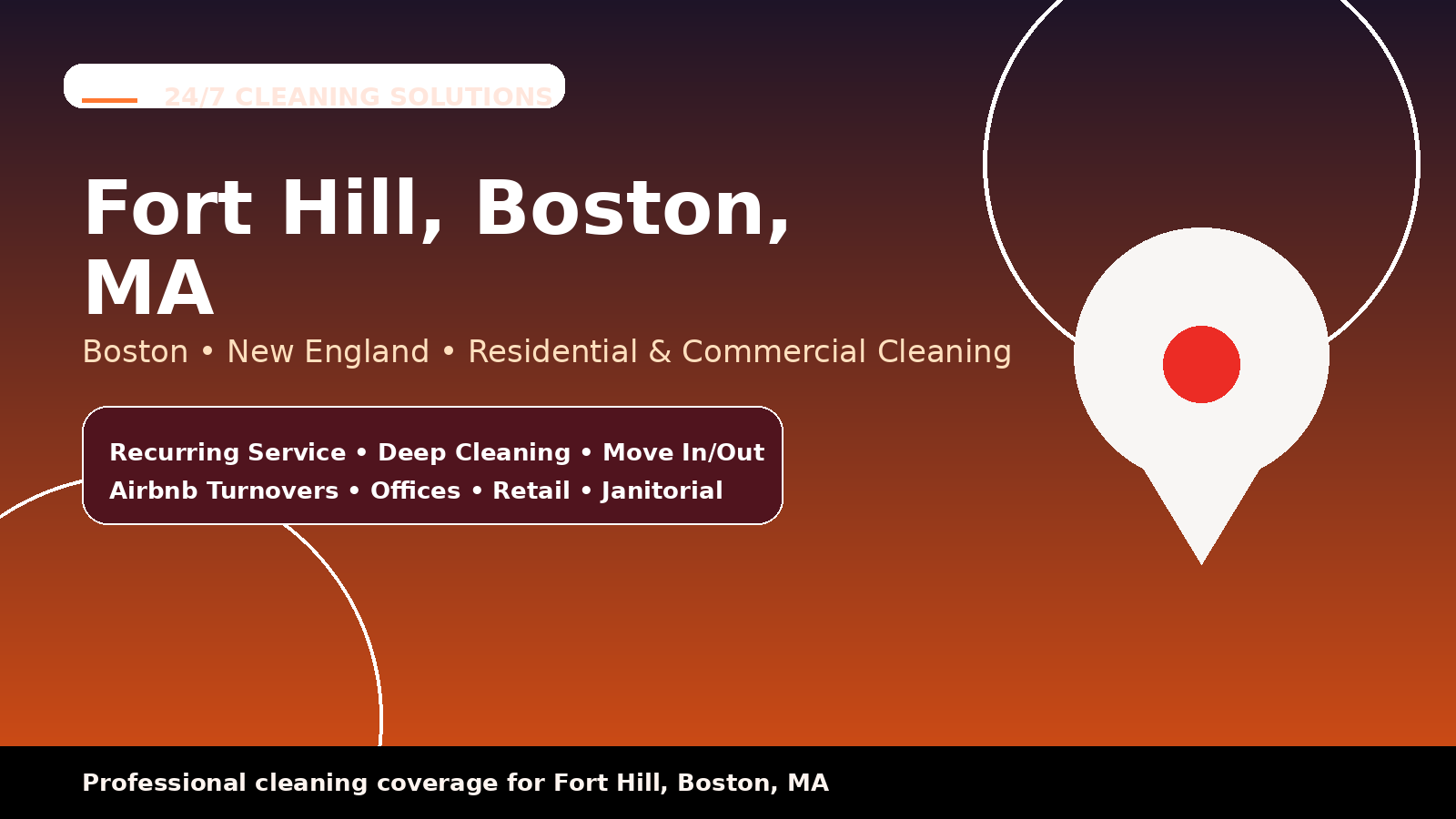 Fort Hill cleaning services from 24/7 Cleaning Solutions