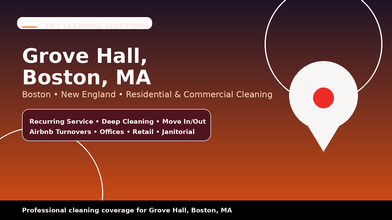 Grove Hall cleaning services from 24/7 Cleaning Solutions