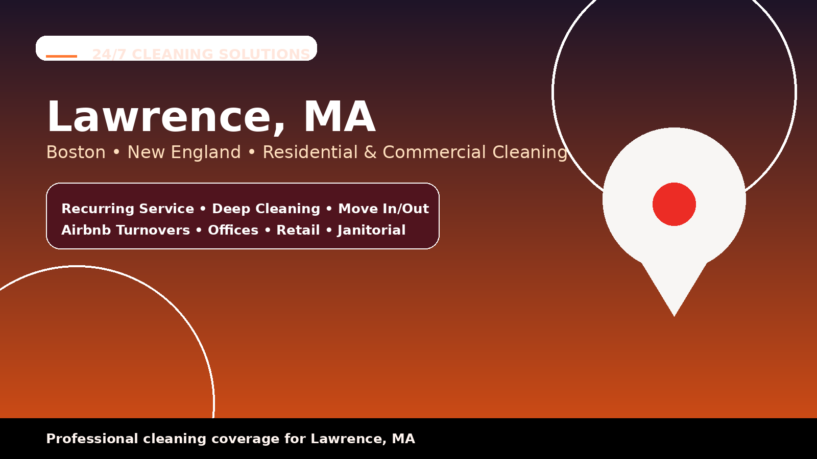 Lawrence cleaning services from 24/7 Cleaning Solutions