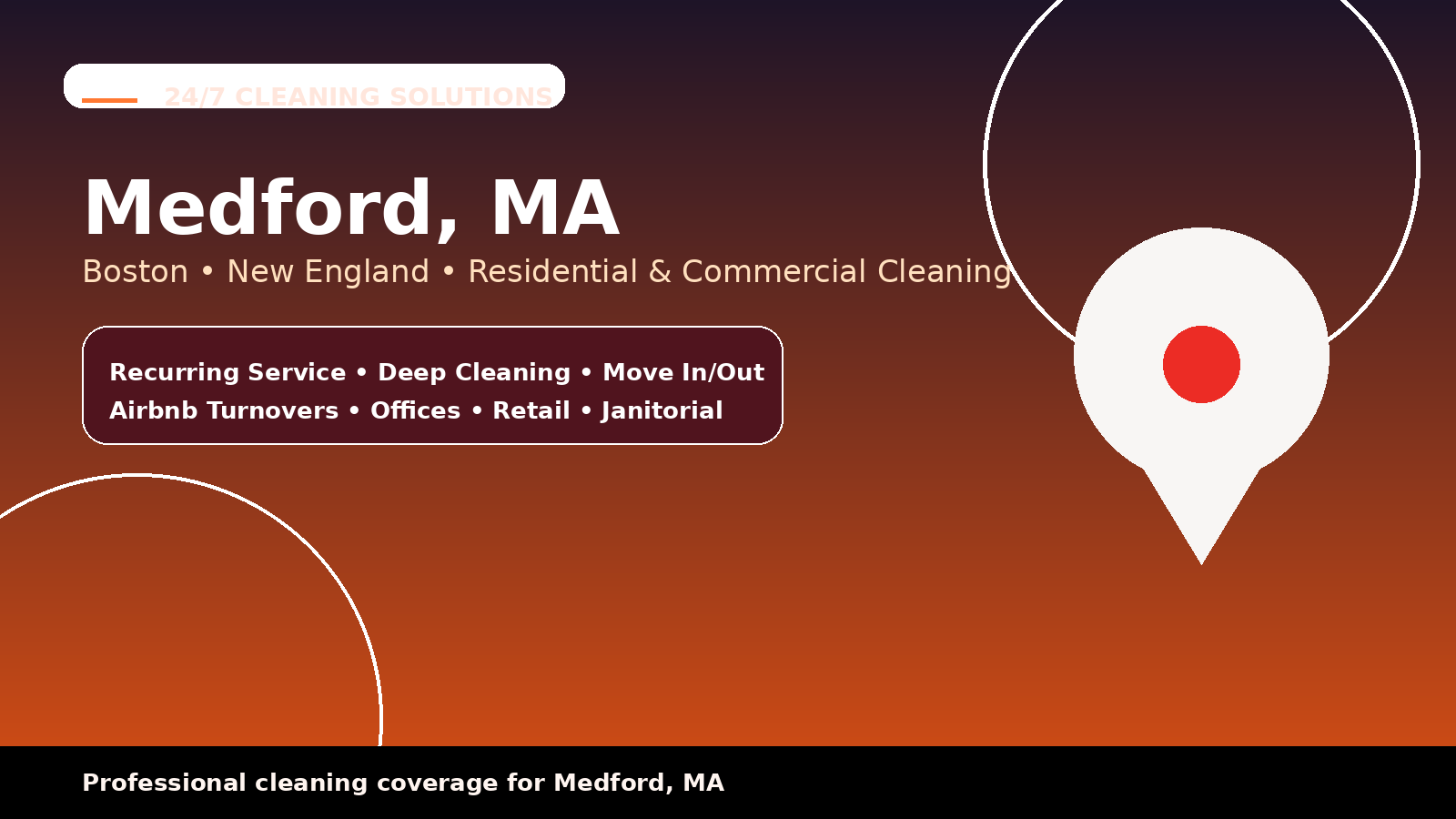 Medford cleaning services from 24/7 Cleaning Solutions