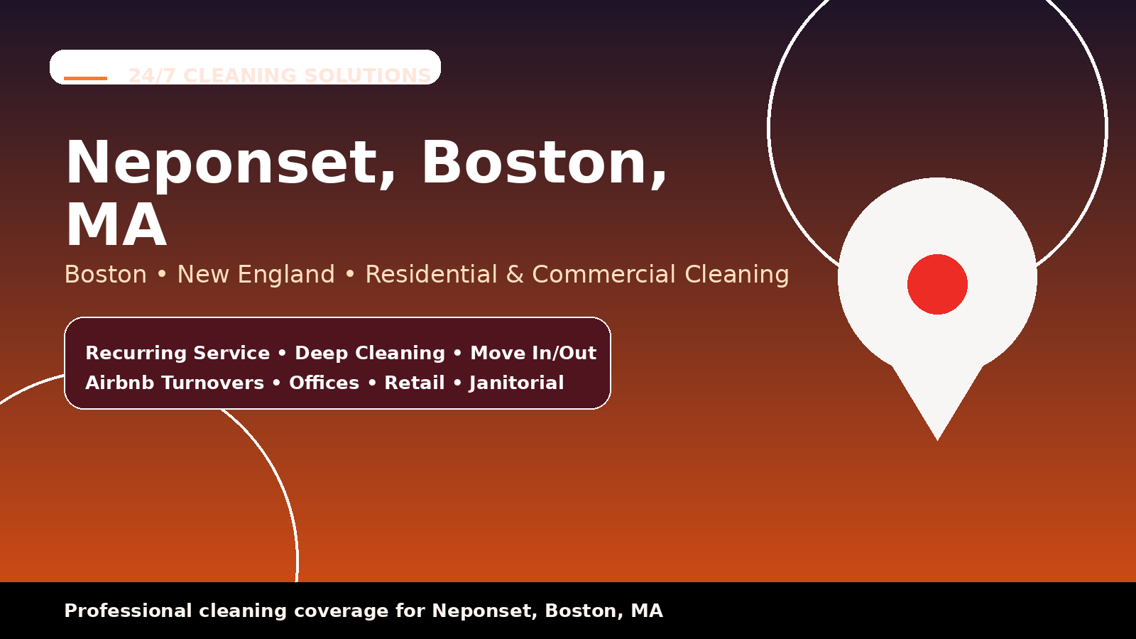 Neponset cleaning services from 24/7 Cleaning Solutions