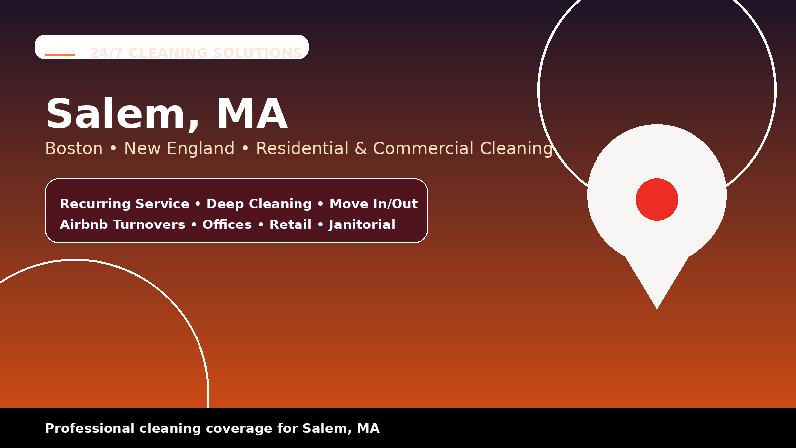 Salem cleaning services from 24/7 Cleaning Solutions