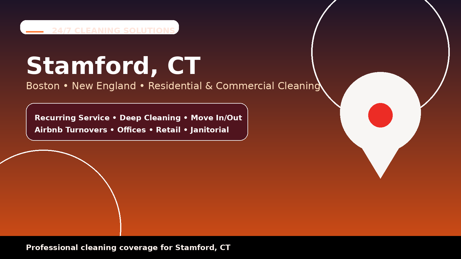 Stamford cleaning services from 24/7 Cleaning Solutions